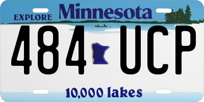 MN license plate 484UCP