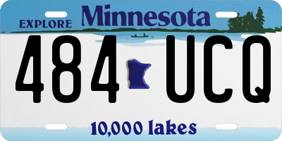 MN license plate 484UCQ