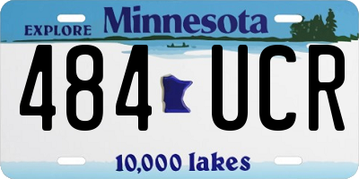 MN license plate 484UCR