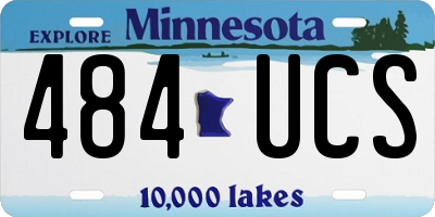 MN license plate 484UCS