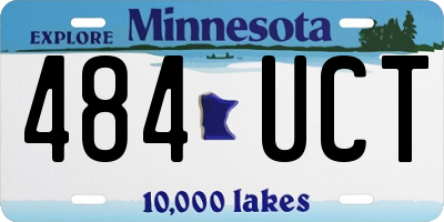 MN license plate 484UCT