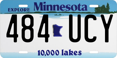 MN license plate 484UCY