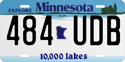 MN license plate 484UDB
