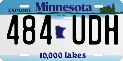 MN license plate 484UDH