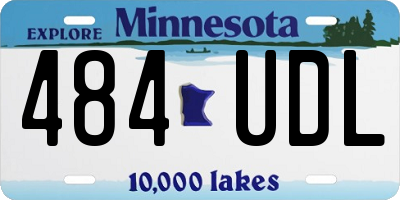 MN license plate 484UDL