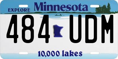 MN license plate 484UDM