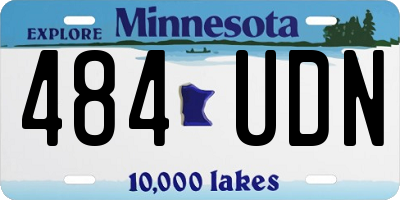 MN license plate 484UDN