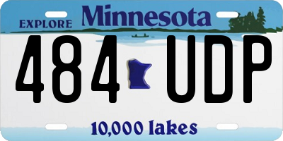 MN license plate 484UDP