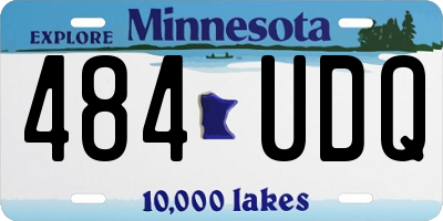 MN license plate 484UDQ