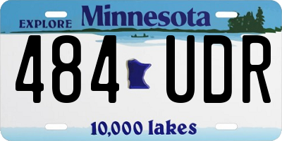 MN license plate 484UDR