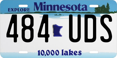 MN license plate 484UDS