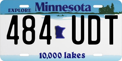 MN license plate 484UDT