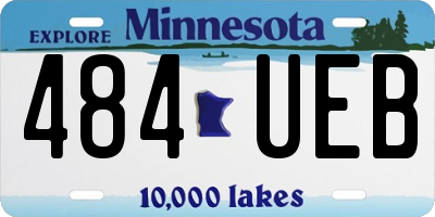MN license plate 484UEB