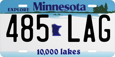 MN license plate 485LAG