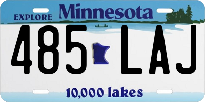 MN license plate 485LAJ