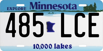 MN license plate 485LCE
