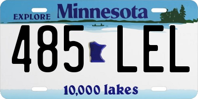 MN license plate 485LEL