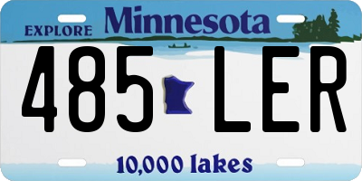 MN license plate 485LER