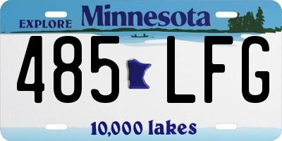 MN license plate 485LFG