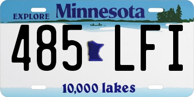 MN license plate 485LFI