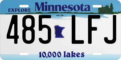 MN license plate 485LFJ