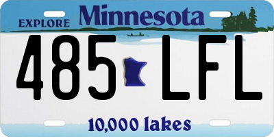 MN license plate 485LFL