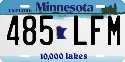 MN license plate 485LFM