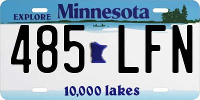 MN license plate 485LFN