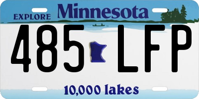 MN license plate 485LFP