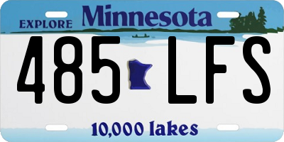MN license plate 485LFS