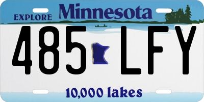 MN license plate 485LFY