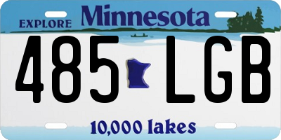 MN license plate 485LGB