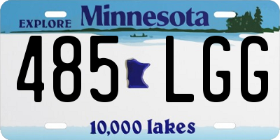 MN license plate 485LGG