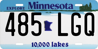 MN license plate 485LGQ