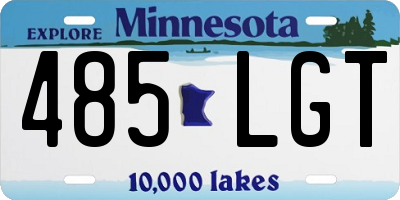 MN license plate 485LGT