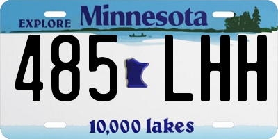 MN license plate 485LHH