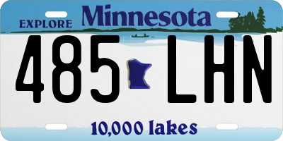 MN license plate 485LHN