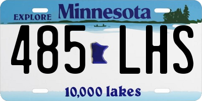 MN license plate 485LHS