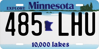 MN license plate 485LHU