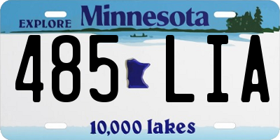 MN license plate 485LIA