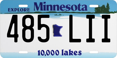 MN license plate 485LII
