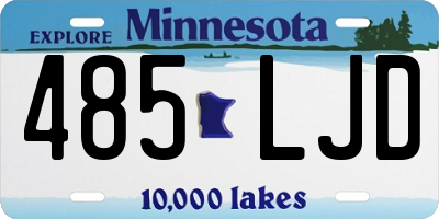 MN license plate 485LJD