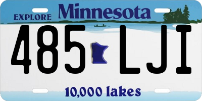MN license plate 485LJI