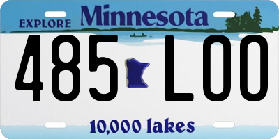 MN license plate 485LOO