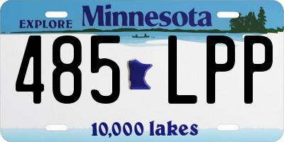 MN license plate 485LPP