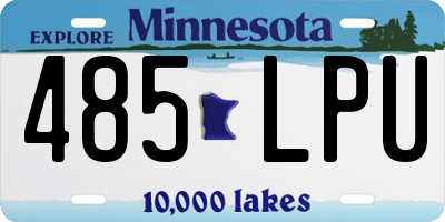 MN license plate 485LPU