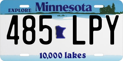 MN license plate 485LPY