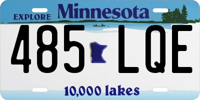 MN license plate 485LQE