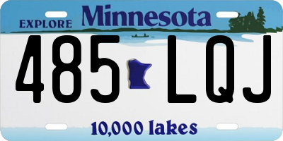 MN license plate 485LQJ