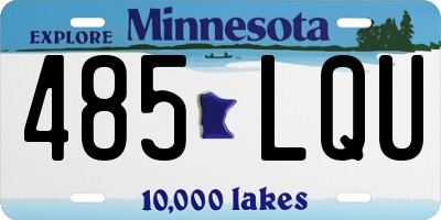 MN license plate 485LQU